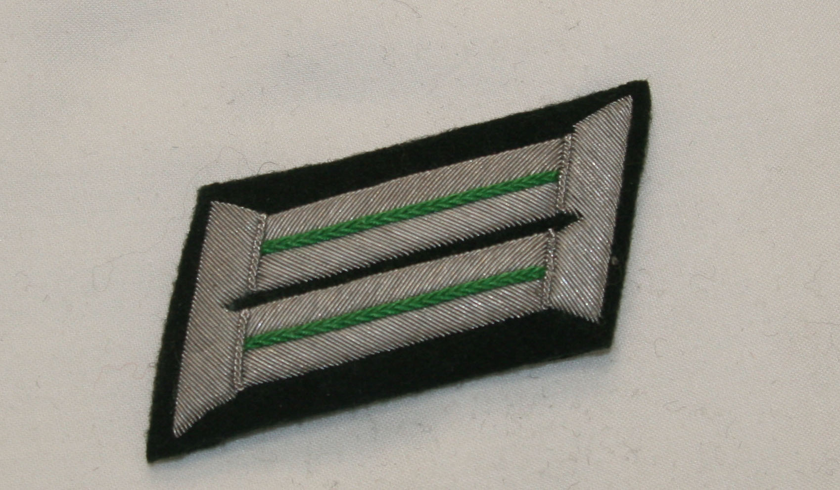 Heer Officer Collar tabs (Kragenspiegal), Green/ Panzer Grenadier